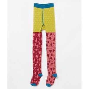 NWT Matilda Jane "Coral Bells" Floral, Mixed-Print Tights SIZE 2